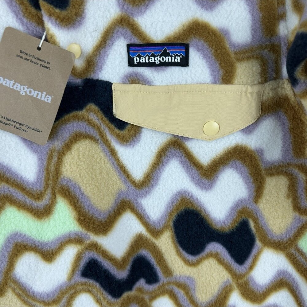 Patagonia Women's Lightweight Synchilla Snap-T Pullover Sweater Sz Xs 25455 SCNL - Picture 3 of 10